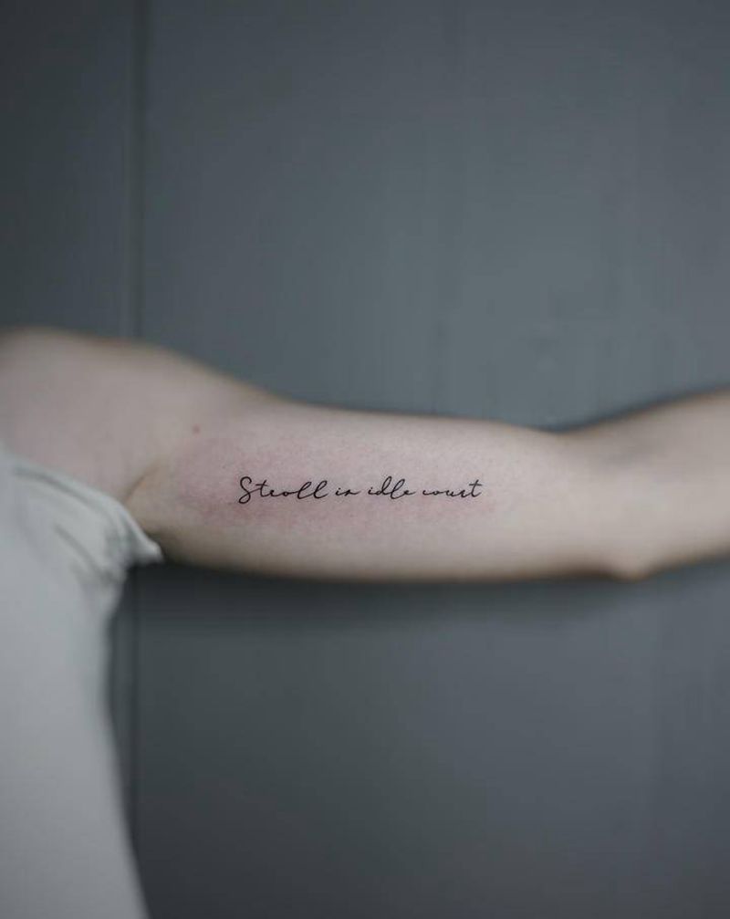 英文纹身图片_手臂纹身图案