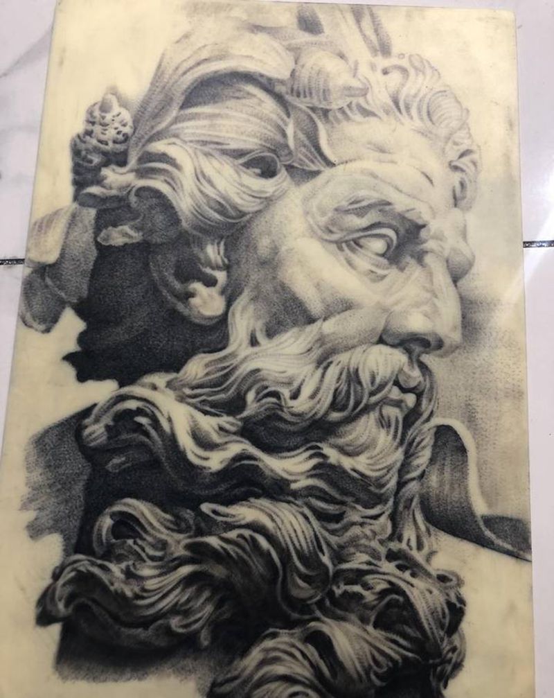 刺魂纹身 学生练习皮作品纹身图片_欧美写实Old School纹身图案