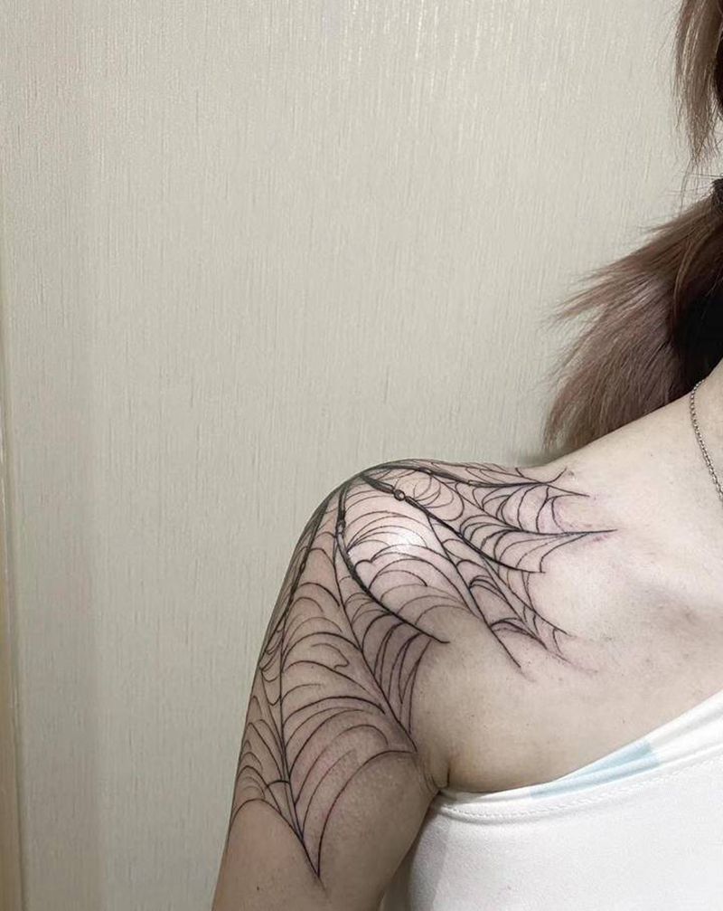 暗黑 蜘蛛纹身图片_手臂暗黑纹身图案