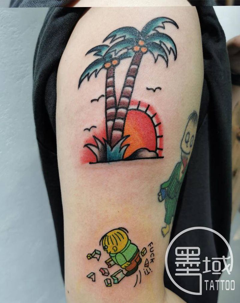 new school纹身图片_手臂纹身图案