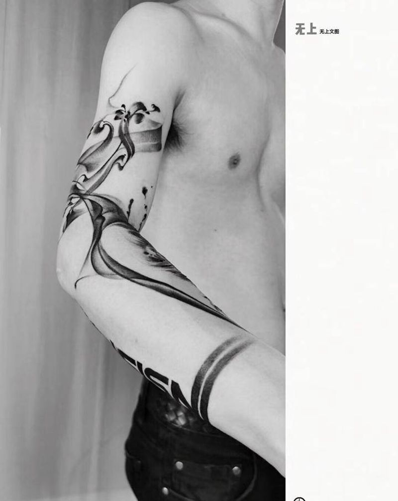 如梦纹身图片_手臂纹身图案