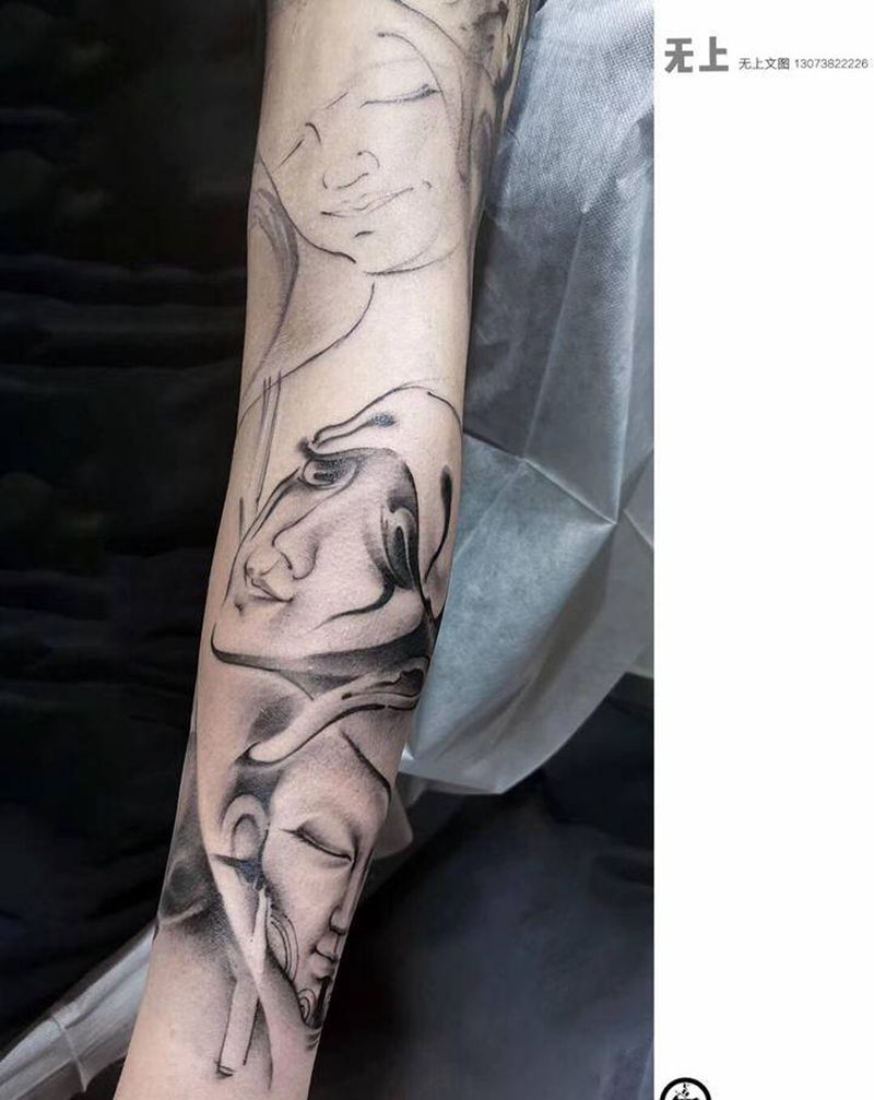 众生相纹身图片_手臂纹身图案
