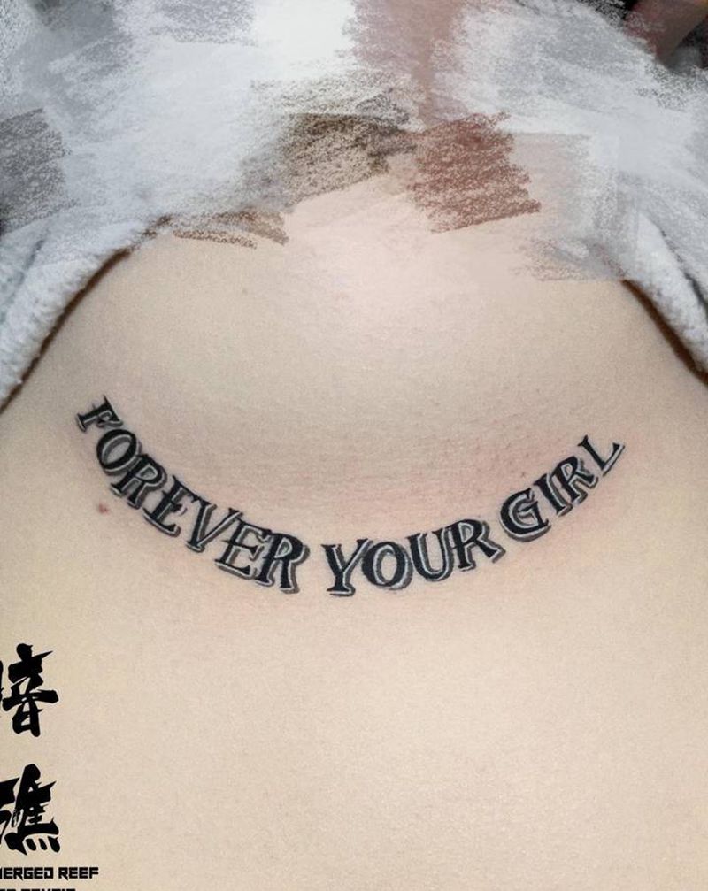 英文字母纹身图片_胸部纹身图案