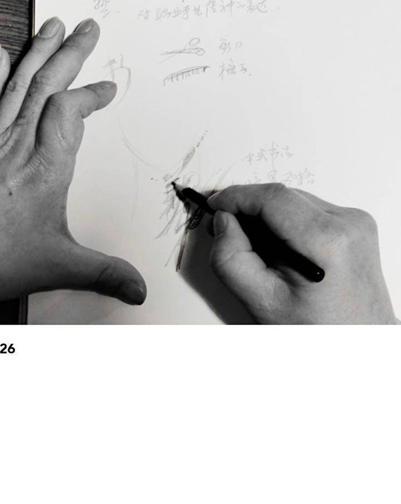 艺纹身图片_颈部水墨纹身图案