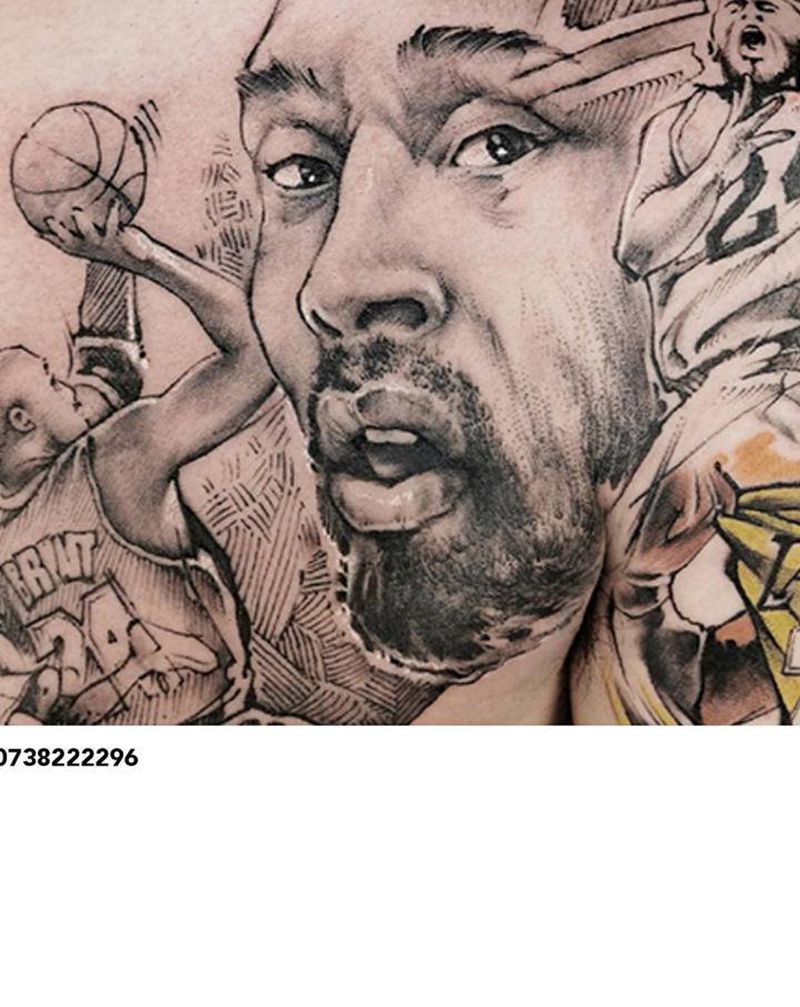 科比纹身图片_手部几何纹身图案