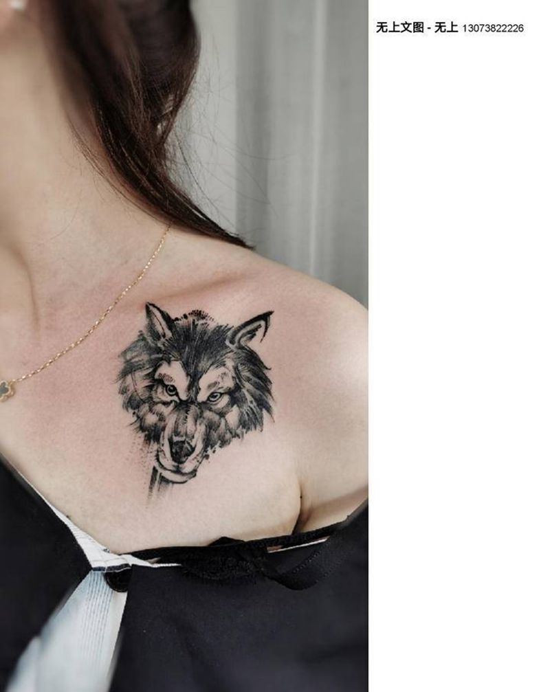 遮盖纹身纹身图片_水墨纹身图案