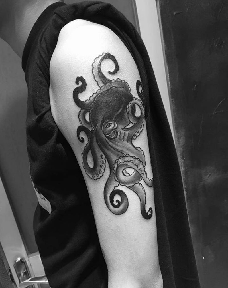 强力遮盖老纹身·章鱼