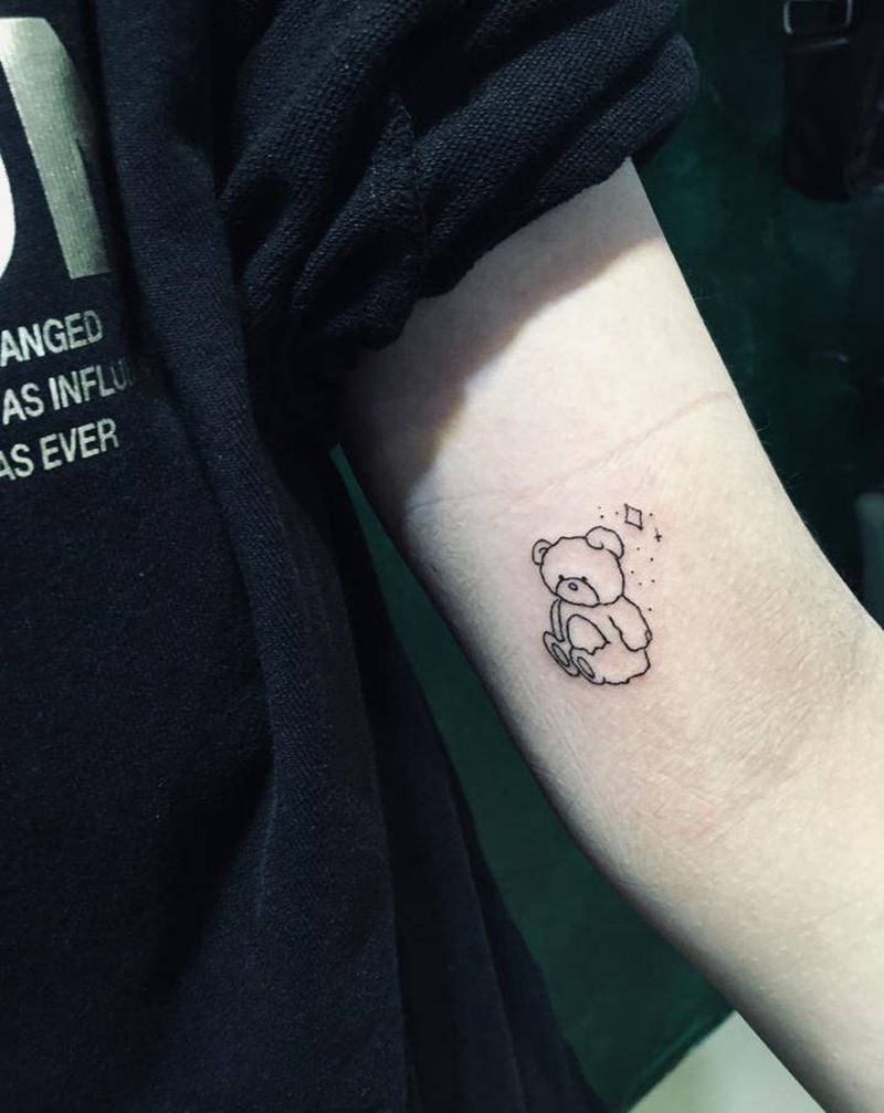 清新小图小姐姐最爱纹身图片_手臂肩部几何纹身图案