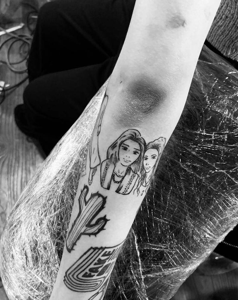 简笔画纹身图片_手臂纹身图案