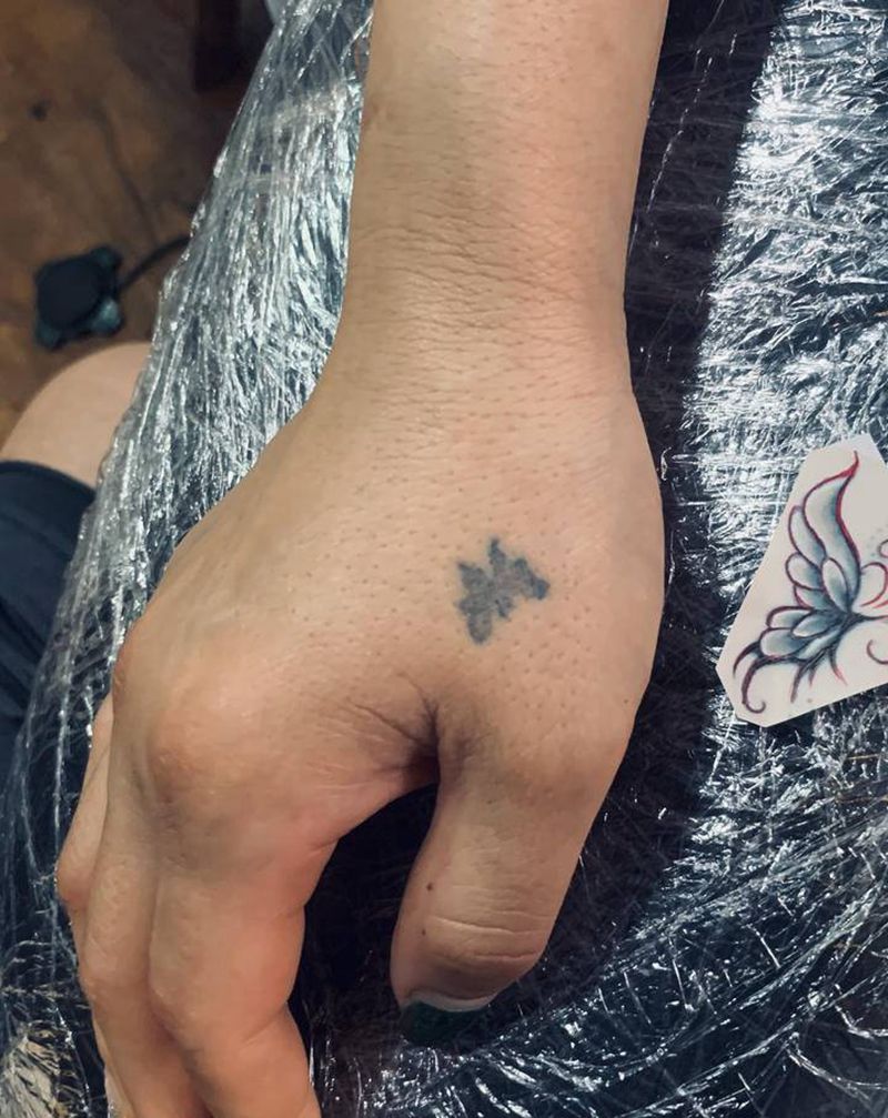 覆盖纹身图片_手部纹身图案