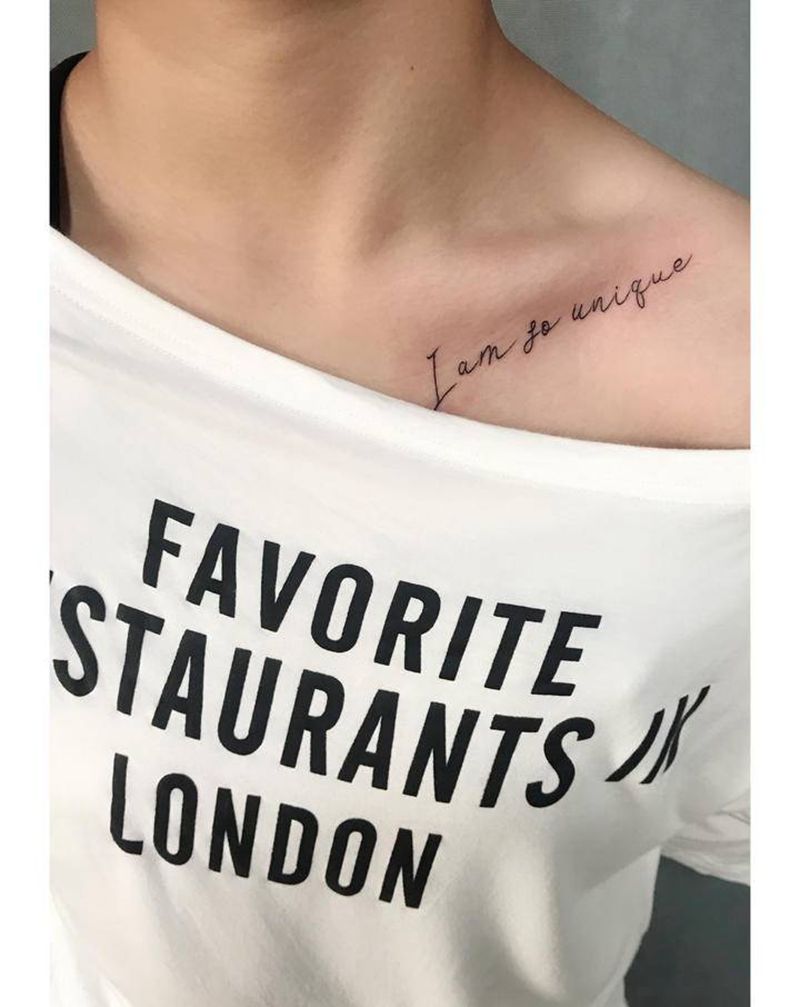 锁骨纹身纹身图片_肩部颈部纹身图案