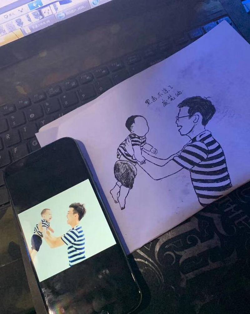 简笔画设计纹身图片_手臂纹身图案