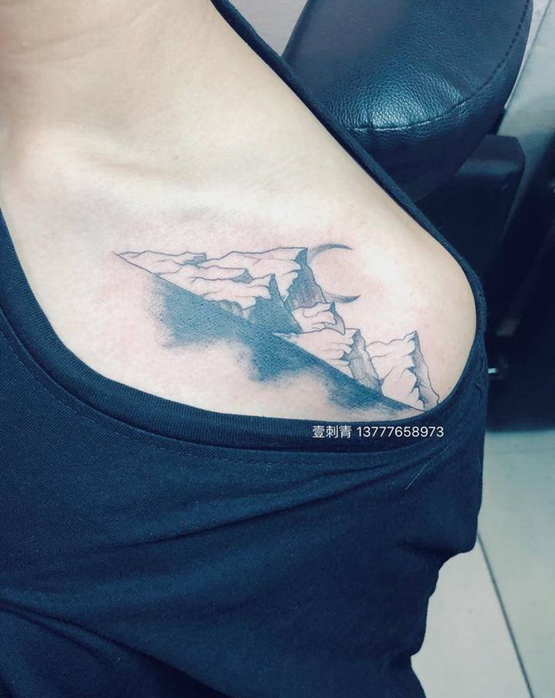 遮盖纹身图片_肩部纹身图案