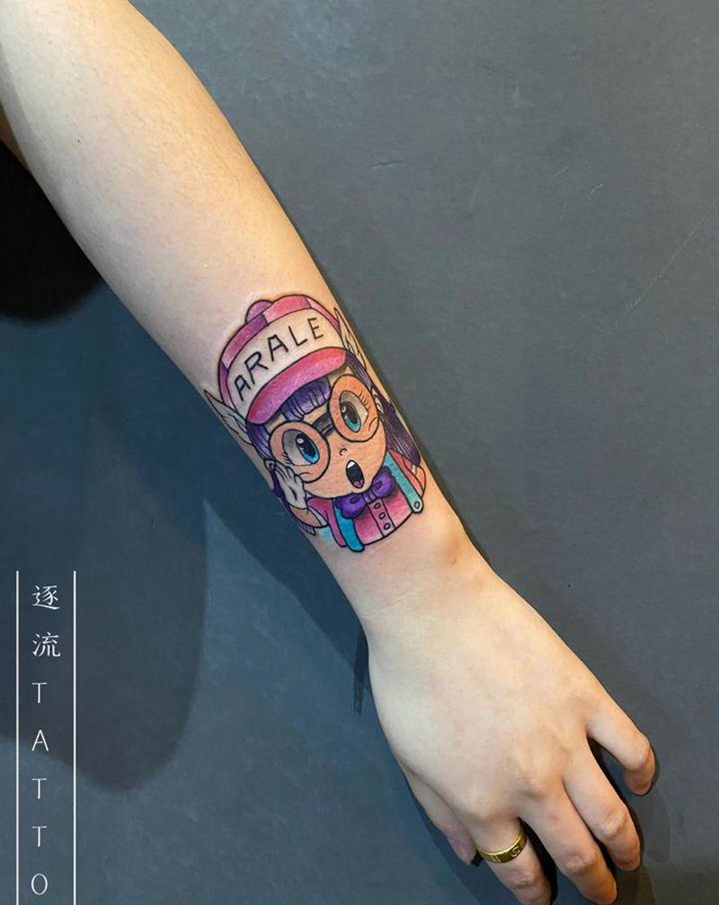 阿拉蕾纹身图片_手臂New School纹身图案