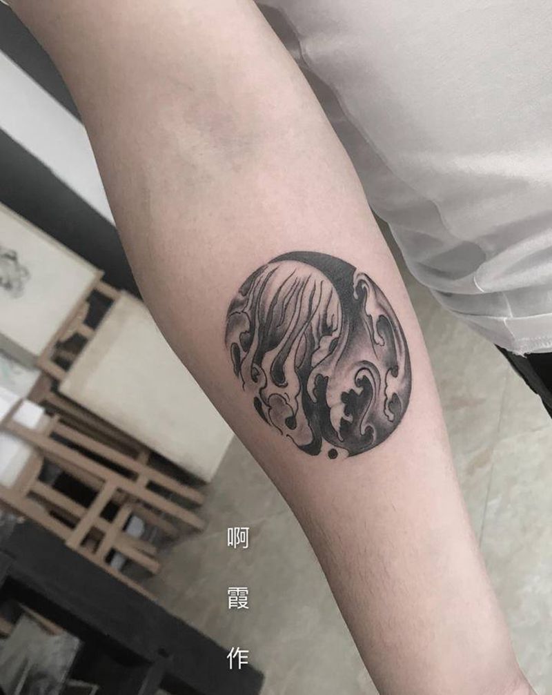 小臂.云海纹身图片_手臂纹身图案