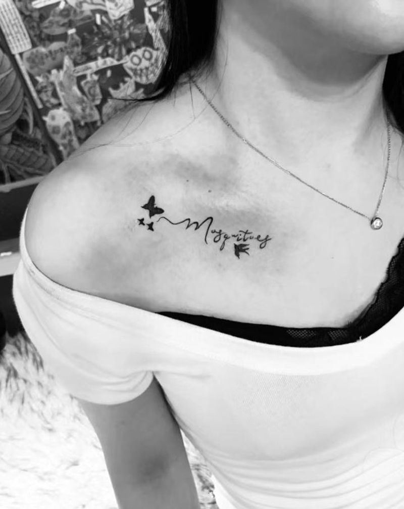 小图纹身图片_胸部纹身图案