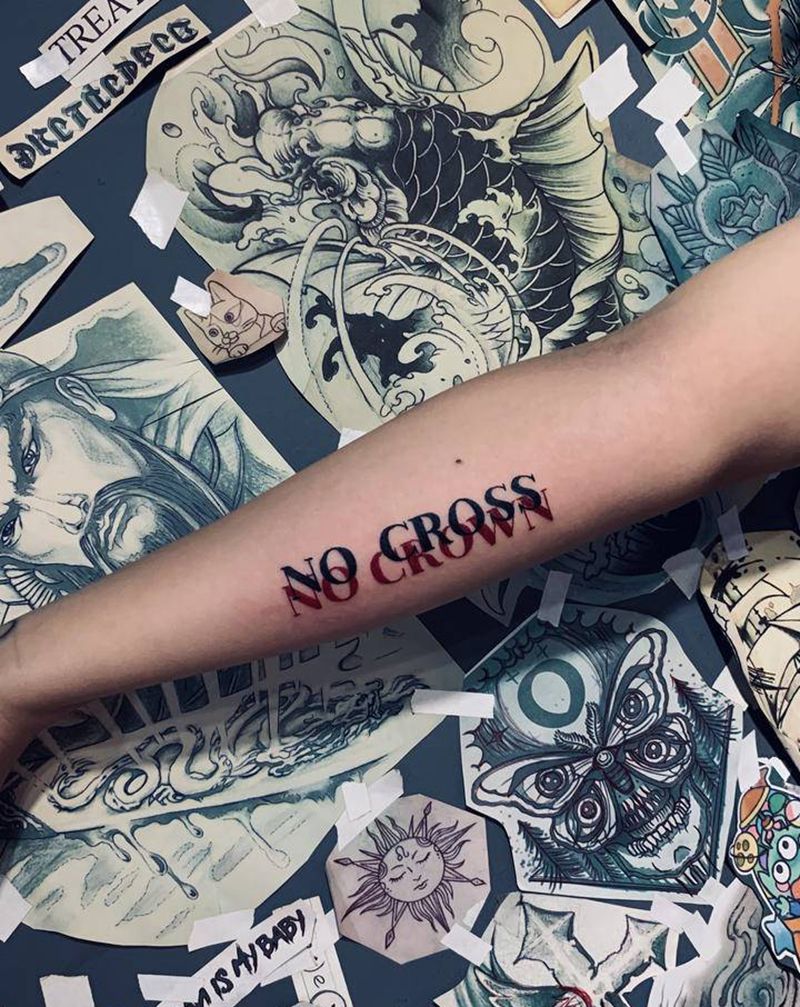 走起纹身图片_手臂纹身图案