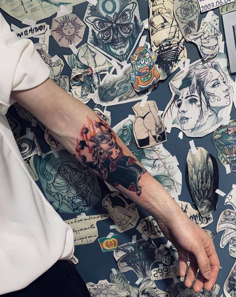 覆盖纹身图片_手部纹身图案