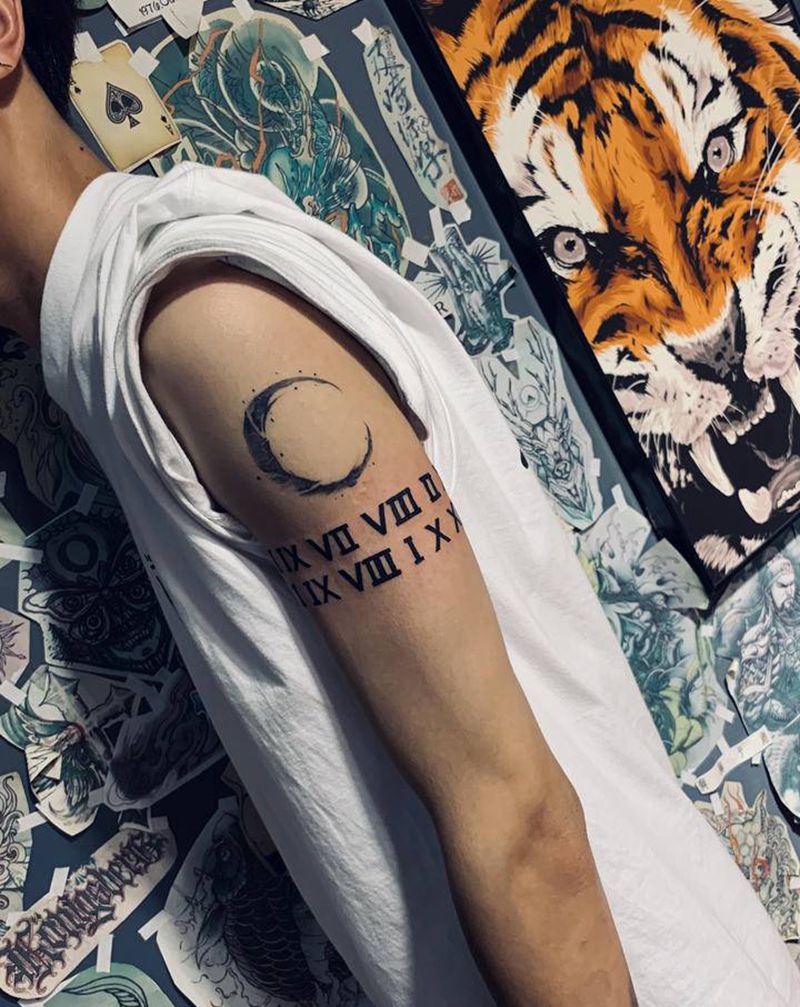 字母纹身图片_手臂纹身图案