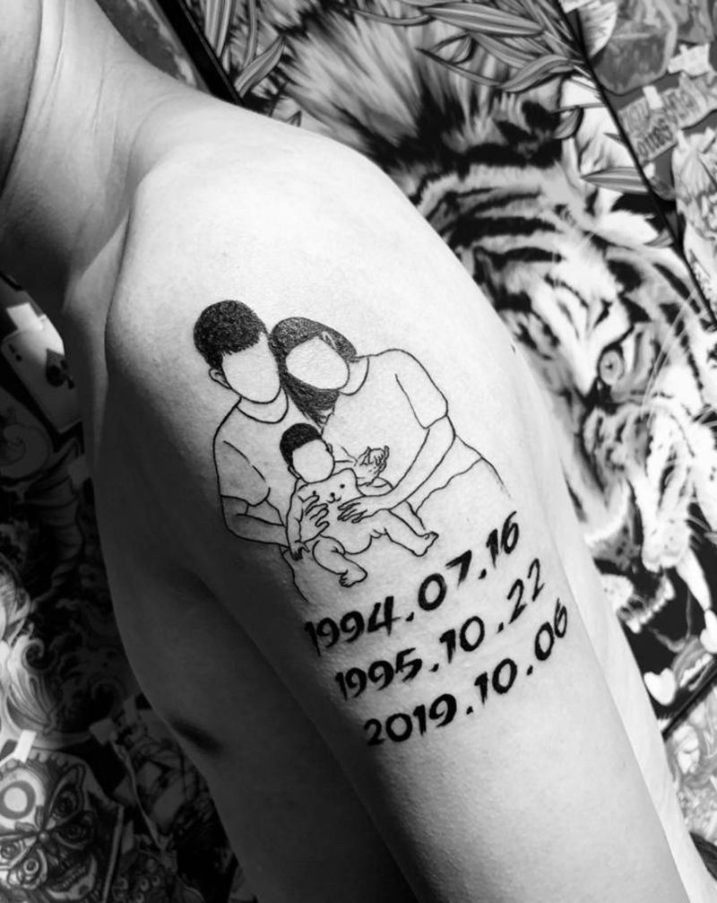 简笔画设计纹身图片_手臂纹身图案