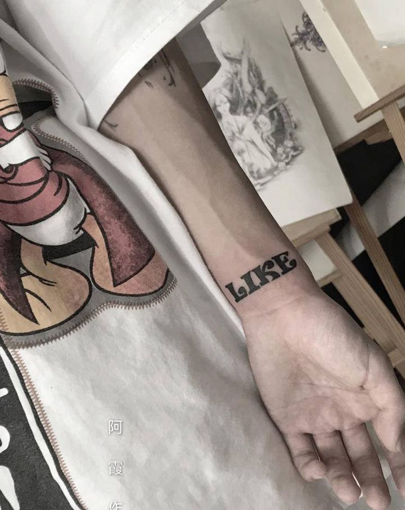 英文名纹身图片_手部纹身图案