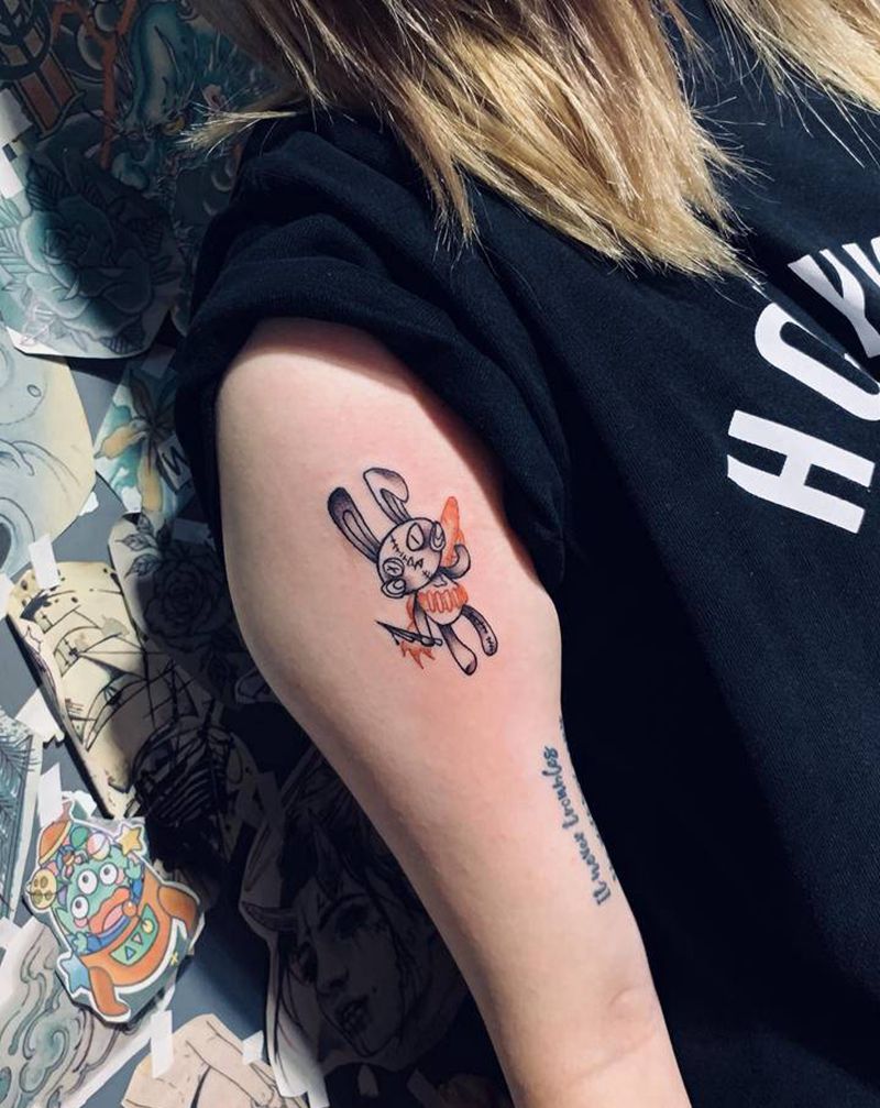 流氓兔纹身图片_手臂纹身图案