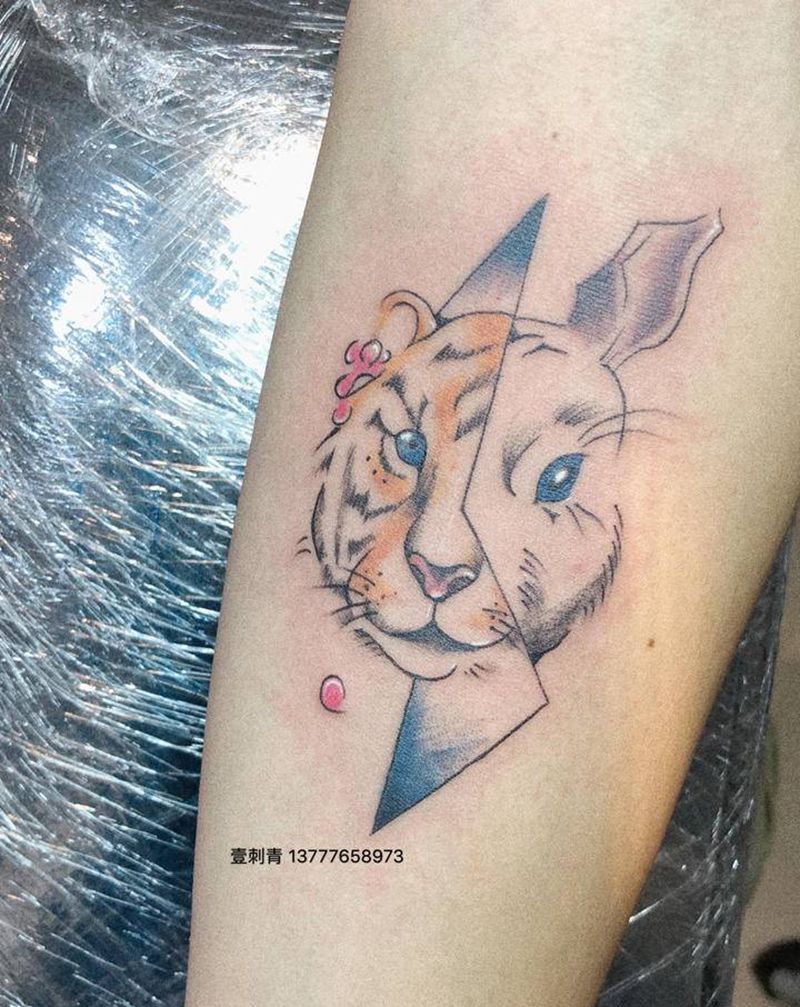 结合体纹身图片_手臂纹身图案