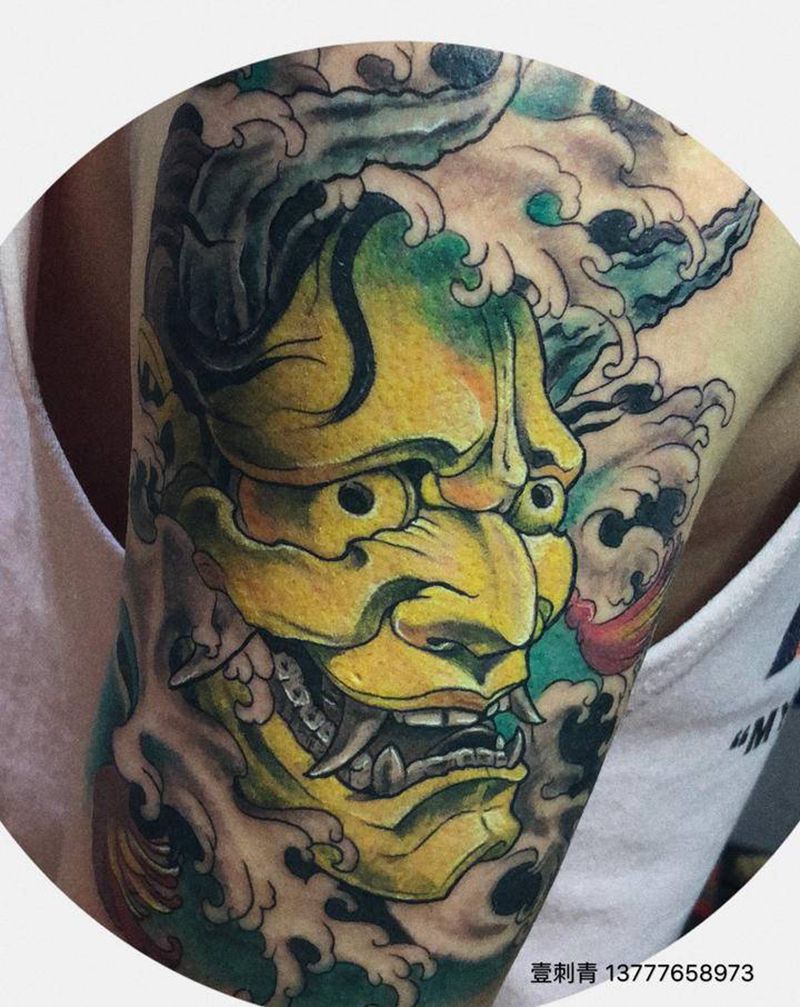 重彩班诺纹身图片_手臂纹身图案