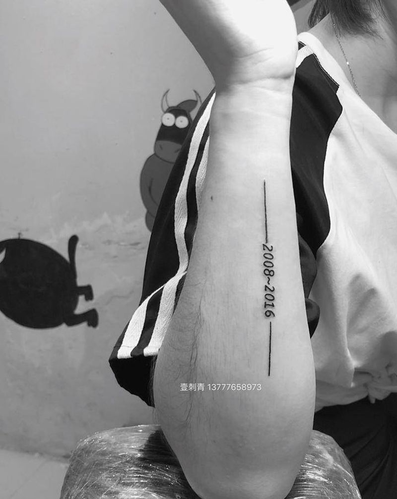 重要日子纹身图片_手臂纹身图案