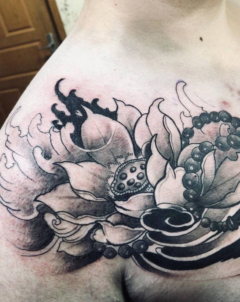 小纹身图片_颈部纹身图案