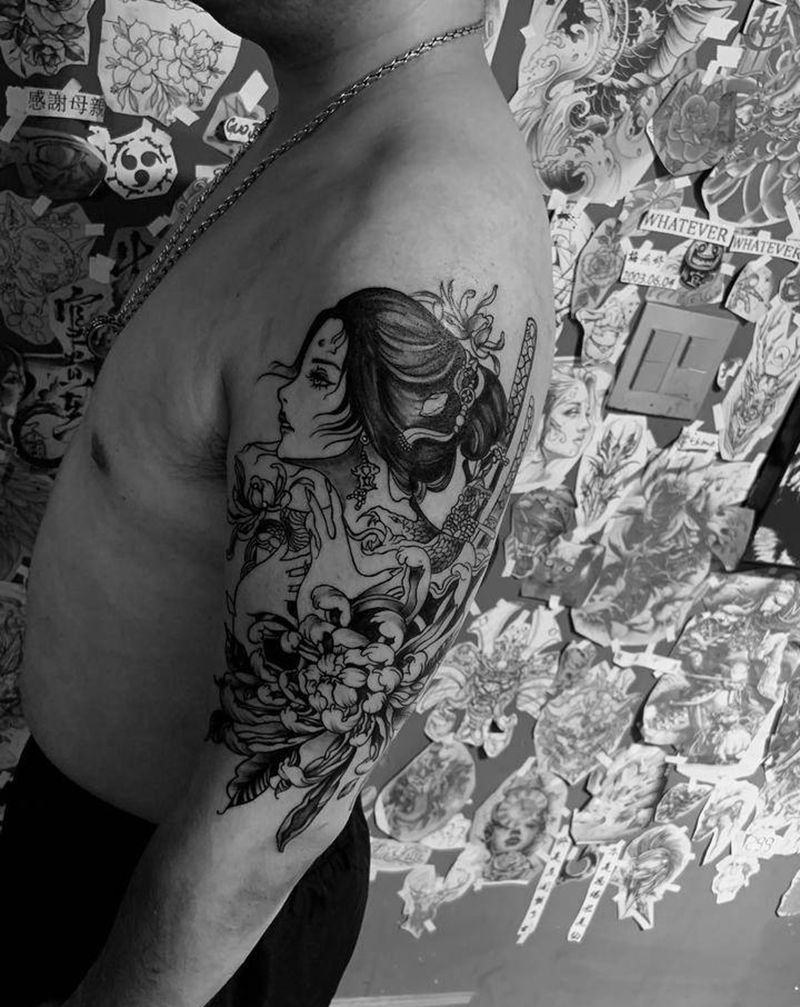 11111妓纹身图片_手臂纹身图案