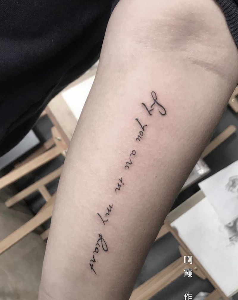 英文字母纹身图片_手臂纹身图案