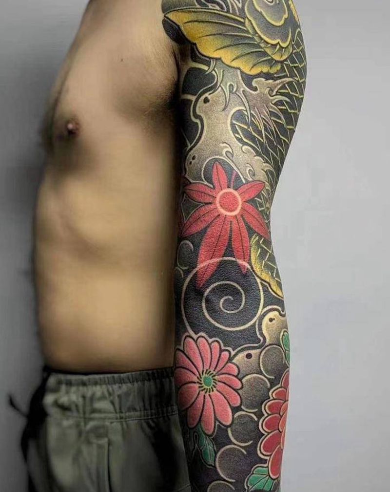 花臂纹身图片_手臂纹身图案