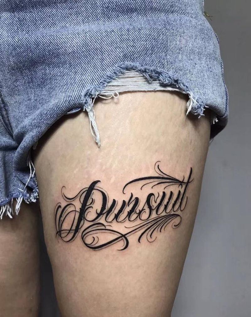 JNJ纹身图片_腿部纹身图案