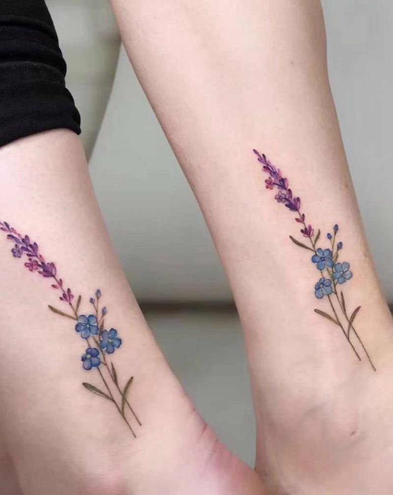 FF纹身图片_腿部纹身图案