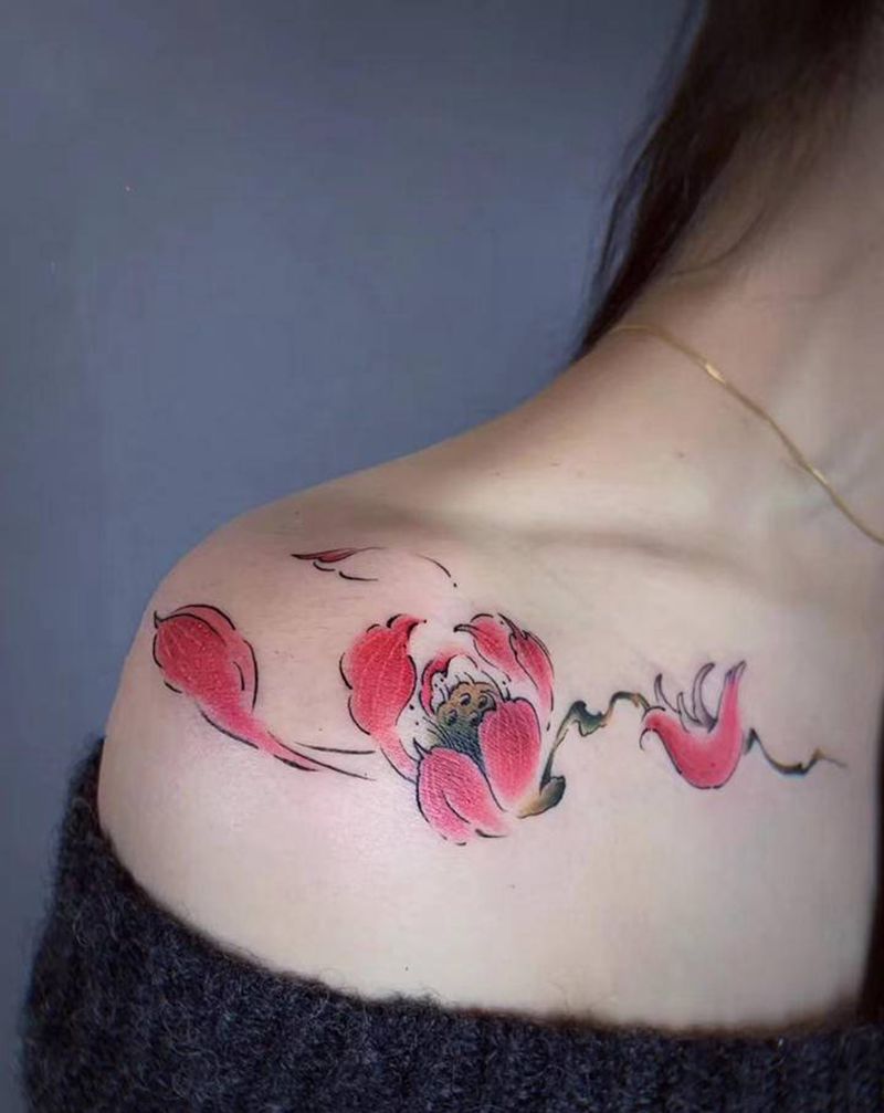 bhh纹身图片_肩部纹身图案