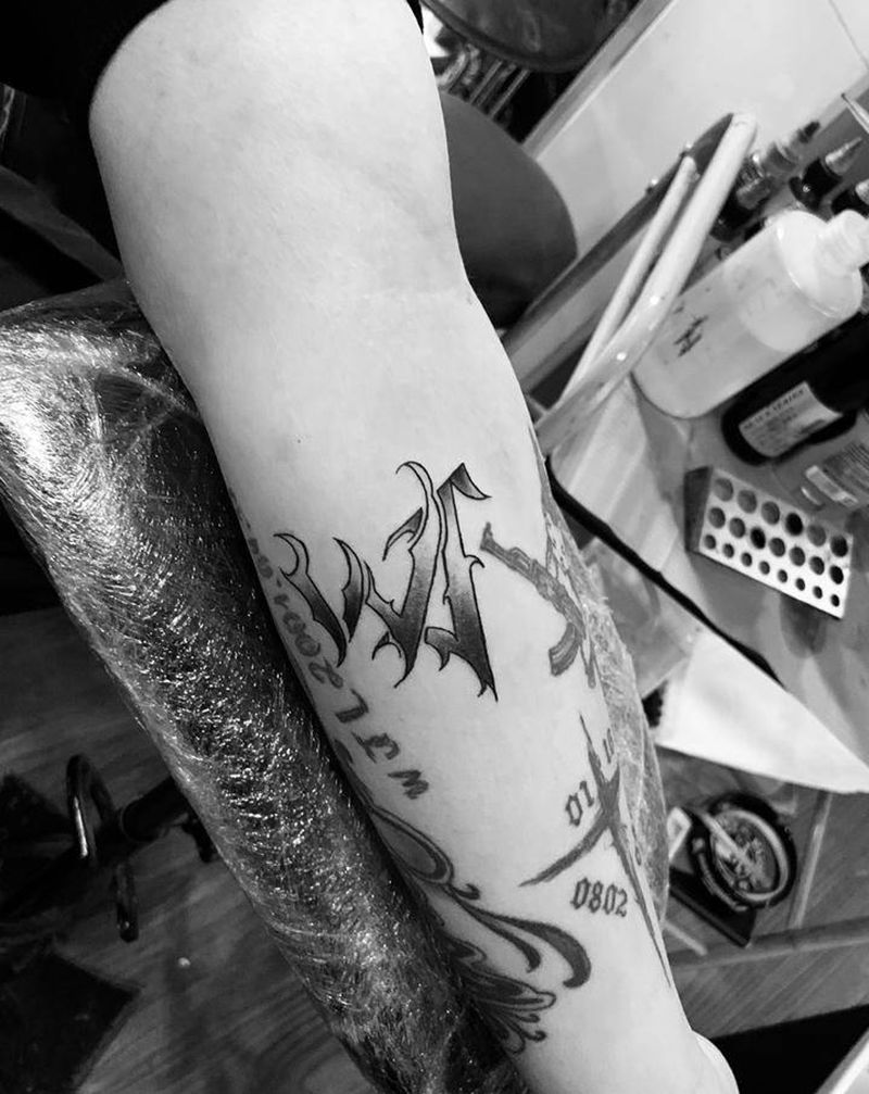 好友纹身纹身图片_手臂纹身图案