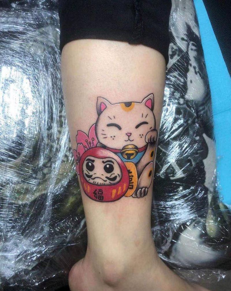 ff纹身图片_腿部纹身图案