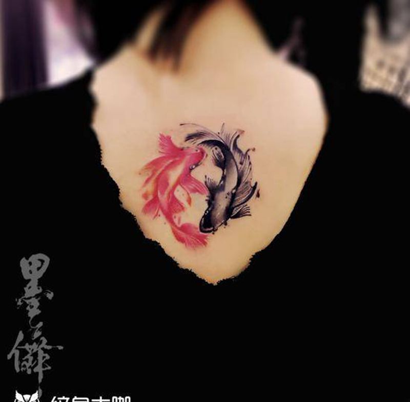 脖颈tattoo纹身图片_颈部纹身图案