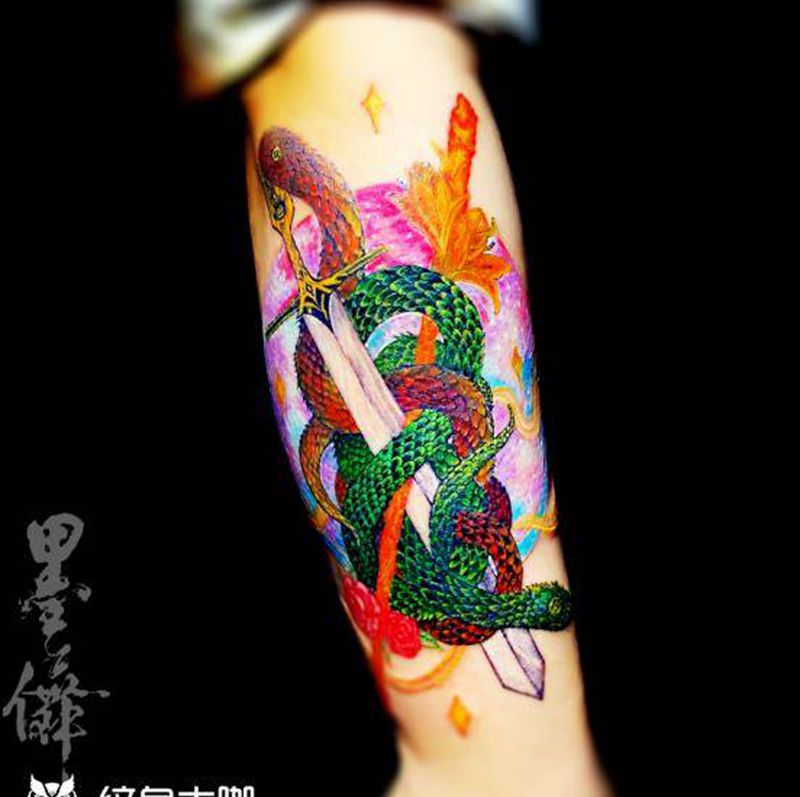 手臂tattoo纹身图片_手臂纹身图案