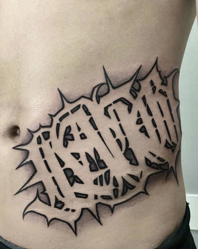 花体字纹身图片_花体字纹身图案