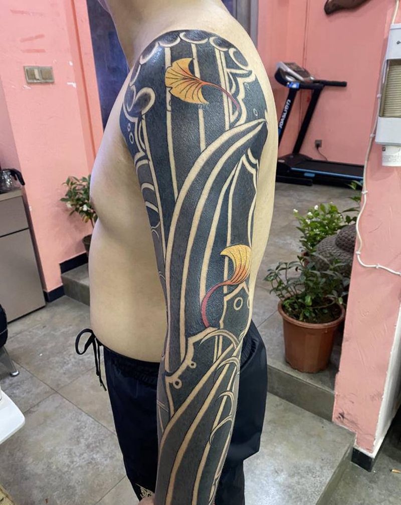 老传统纹身图片_手臂纹身图案