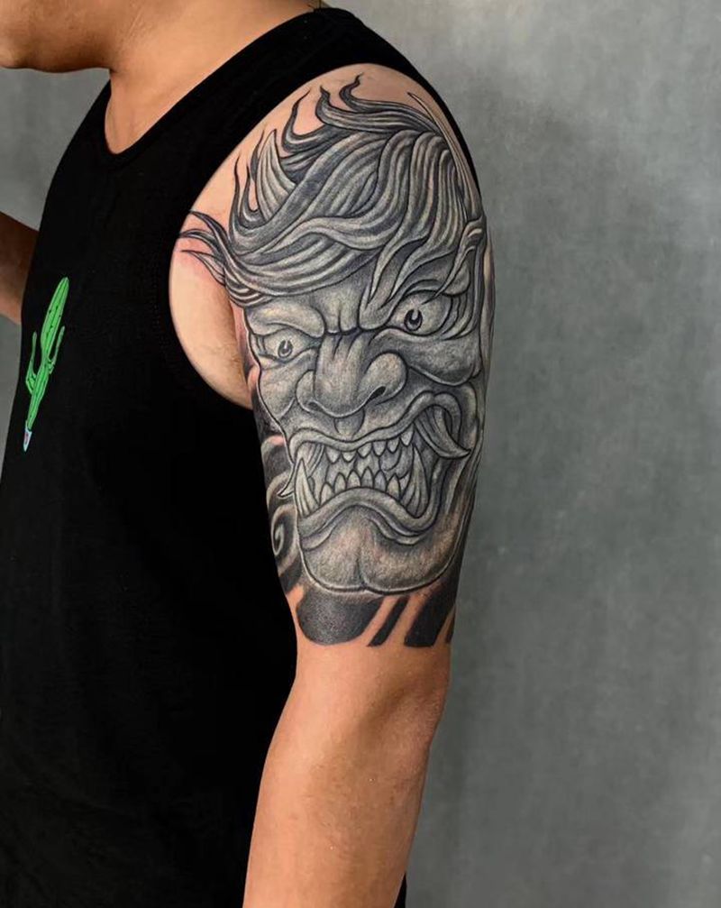 超级大遮盖纹身图片_手臂新传统遮盖纹身图案