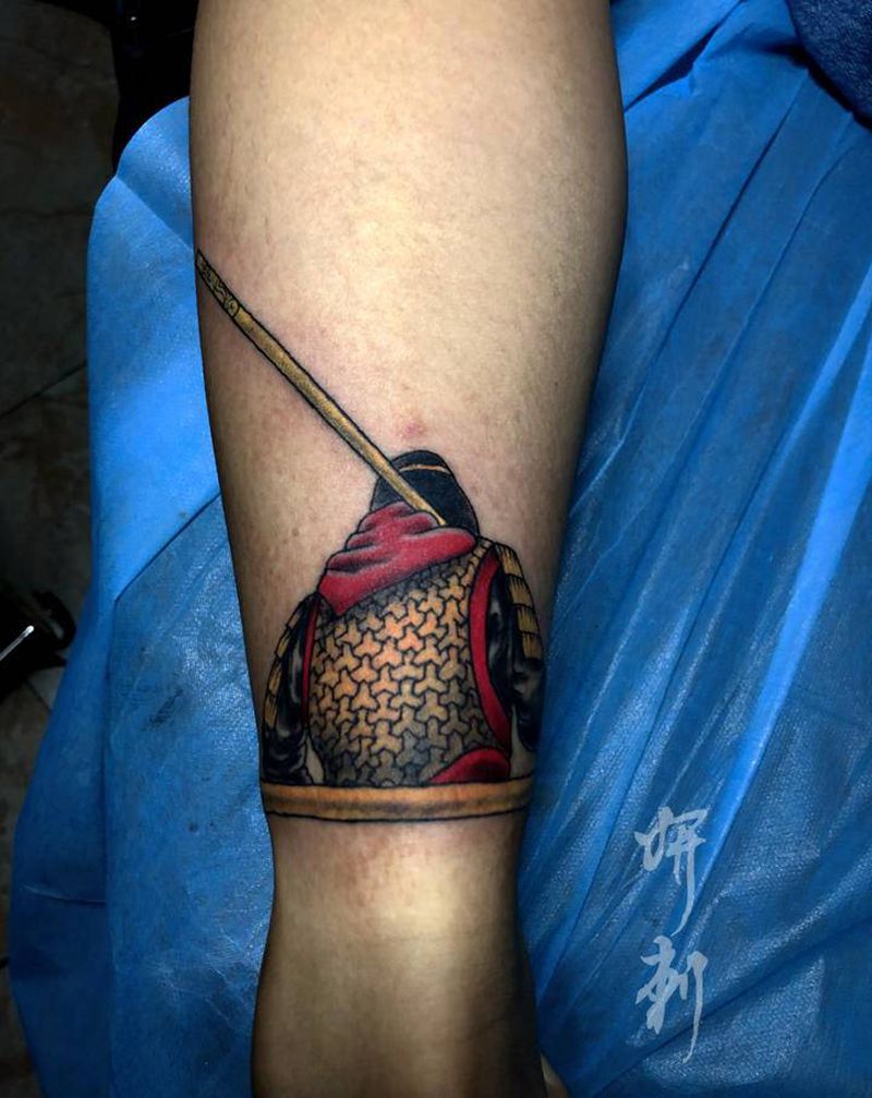 至尊宝 孙悟空纹身图片_腿部欧美写实新传统孙悟空至尊宝社会活纹身图案