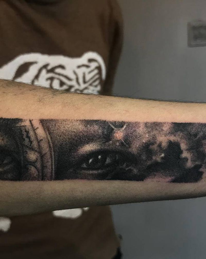 未完待续纹身图片_手臂欧美写实纹身图案