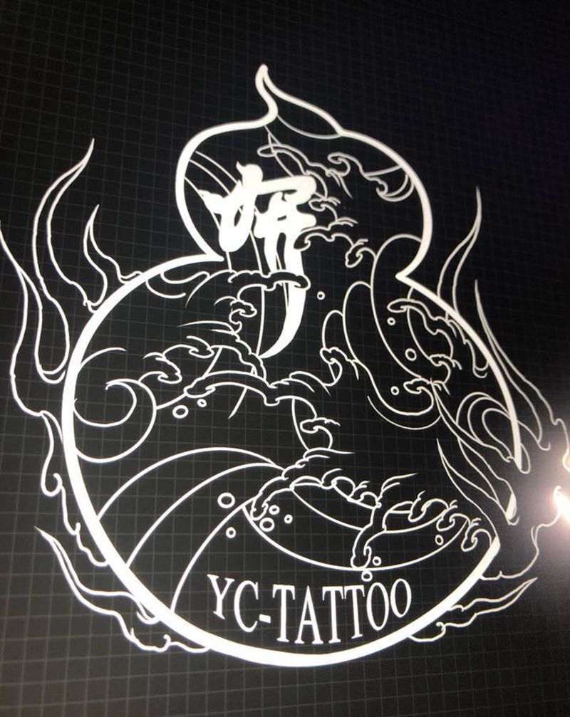 新logo画一画纹身图片_浪花纹身图案