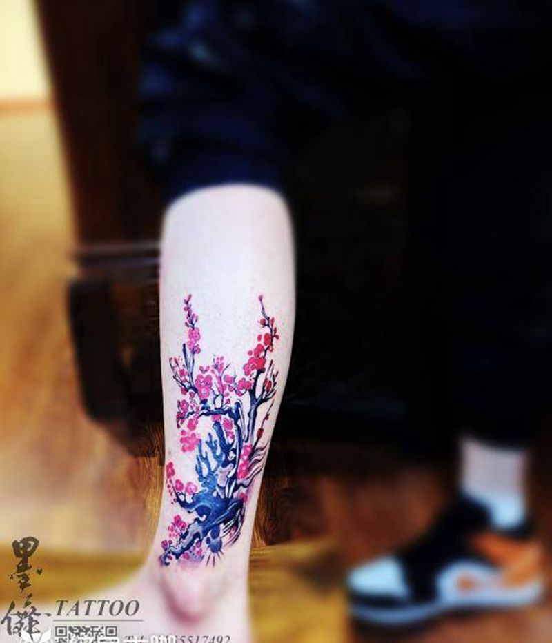 修改添加tattoo纹身图片_腿部纹身图案