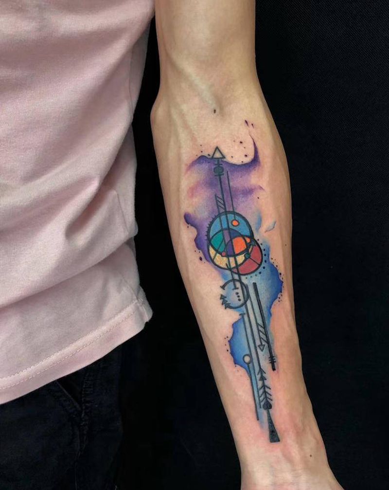 修改遮盖纹身图片_水彩遮盖纹身图案