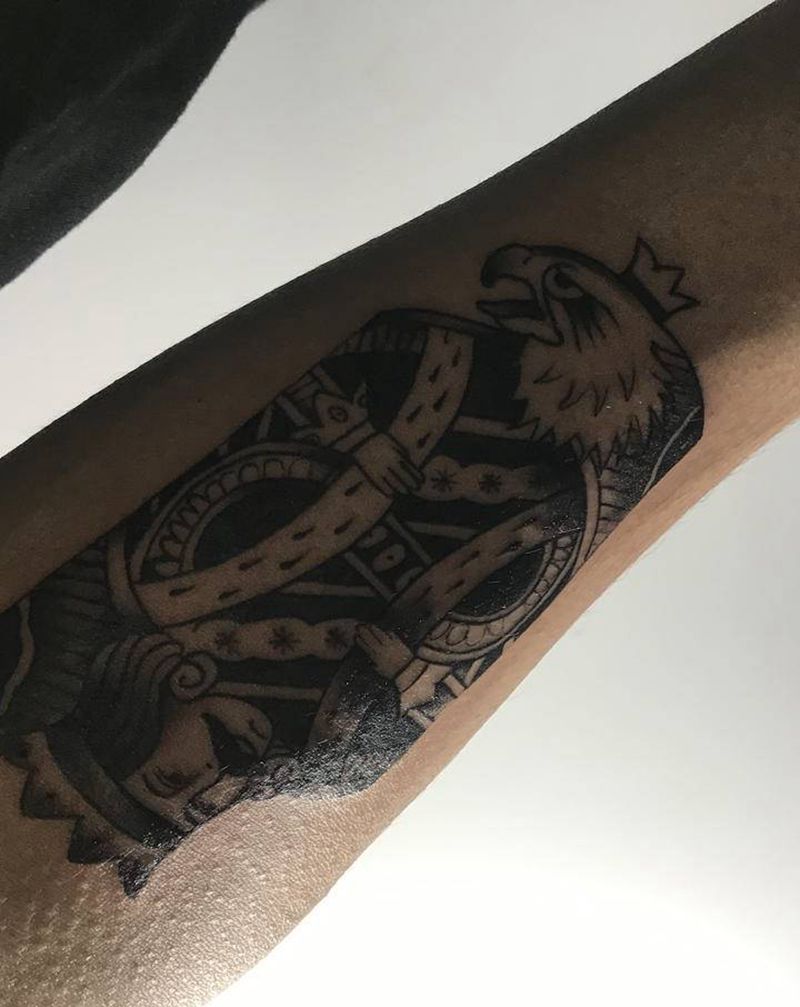 K纹身图片_手臂Old School纹身图案