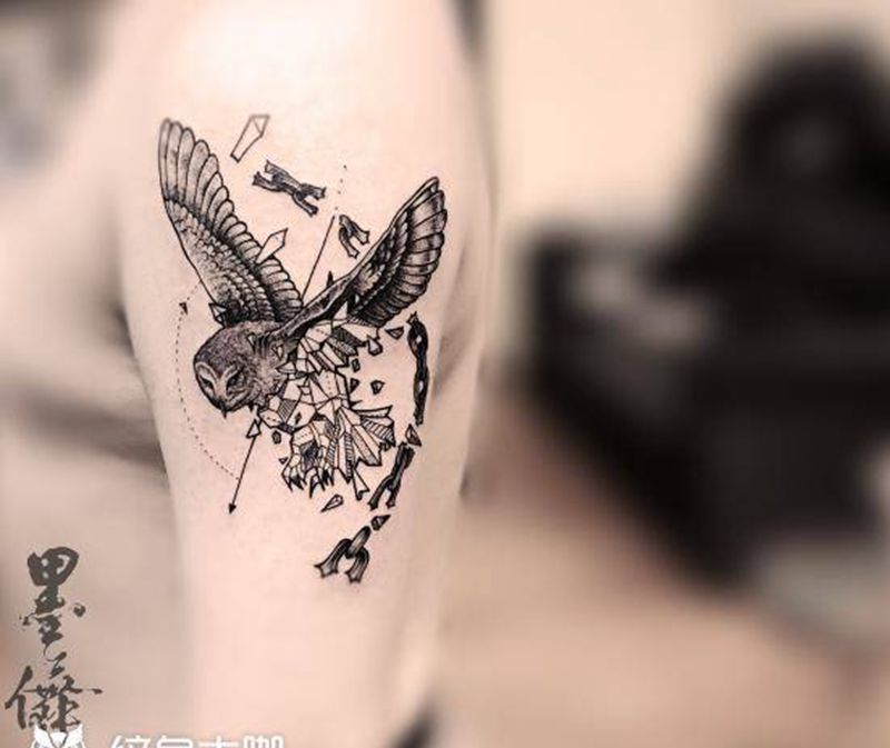 大臂tattoo纹身图片_手臂纹身图案